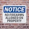 Signmission No Firearms Allowed On Property OSHA Notice Sign, Plastic, 10in W x 7in L, 2PK OS-2PACK-NS-P-710-L-16103 - alternate 7